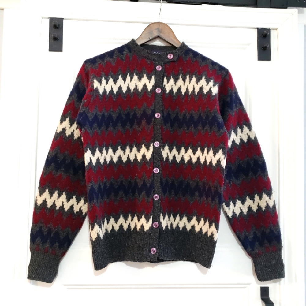 Gant Multicolor Zigzag Cardigan